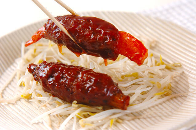 新ゴボウの肉団子巻きの作り方の手順6