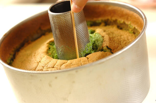 ホウレン草のシフォンケーキの作り方の手順7