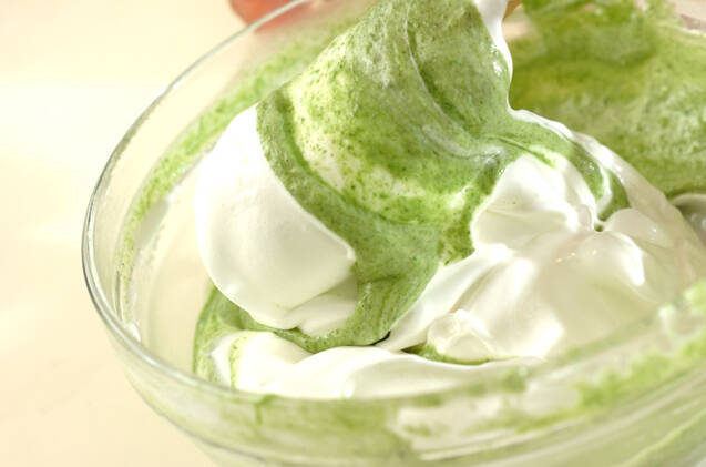 ホウレン草のシフォンケーキの作り方の手順6