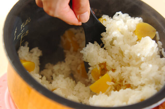 もっちり栗おこわの作り方の手順5