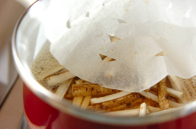 ゴボウの青のりまぶしの作り方の手順2