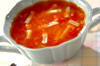 トマトチーズスープの作り方の手順