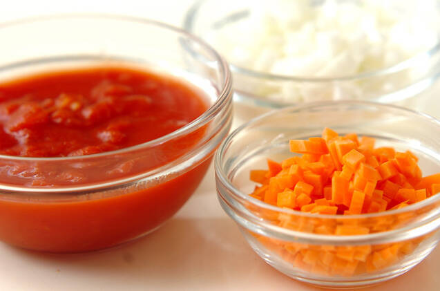 トマトチーズスープの作り方の手順1