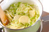 キャベツの白いスープの作り方の手順4