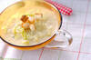 キャベツの白いスープの作り方の手順