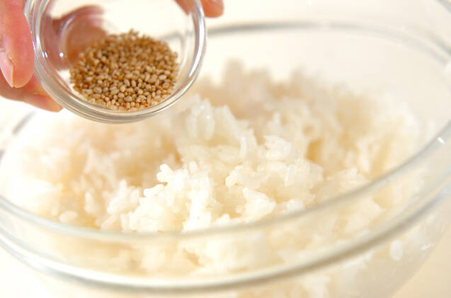 カツオとネギのお寿司の作り方の手順3