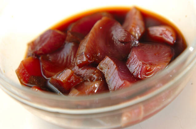 カツオとネギのお寿司の作り方の手順1