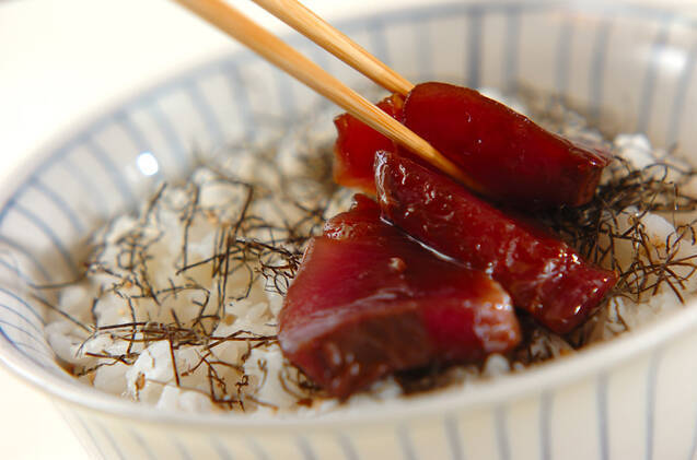 カツオとネギのお寿司の作り方の手順4