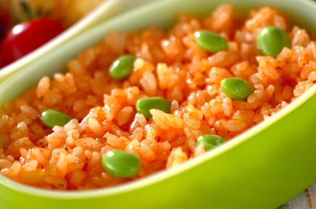 レンジでケチャップライス