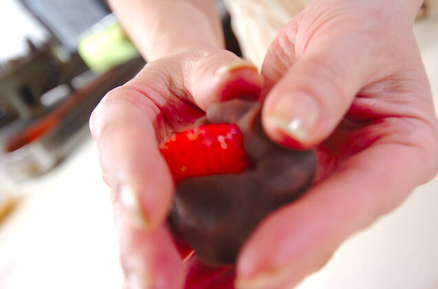 イチゴ大福の作り方の手順3