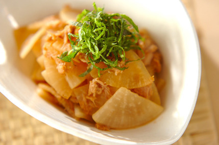 大根とツナの炒め物