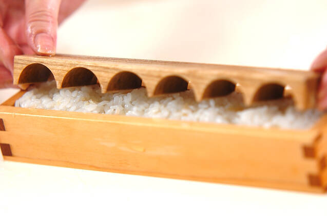 型押しショウガご飯の作り方の手順1