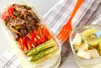 グリーンアスパラのバター炒め