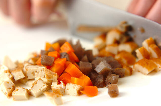 オムのっけライスの作り方の手順1