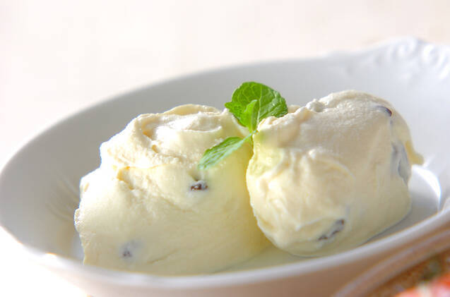 ラムレーズンアイス