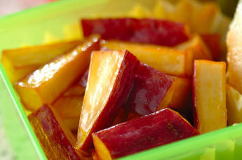 揚げサツマイモのバター風味