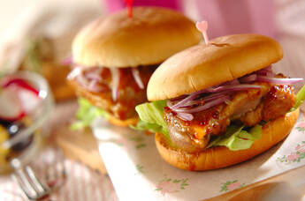 ハニーマスタードチキンバーガー