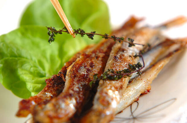 シシャモのハーブソテーの作り方の手順3