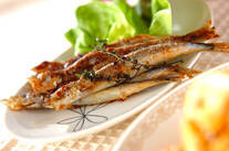 シシャモのハーブソテー