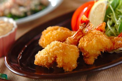 開きエビフライ