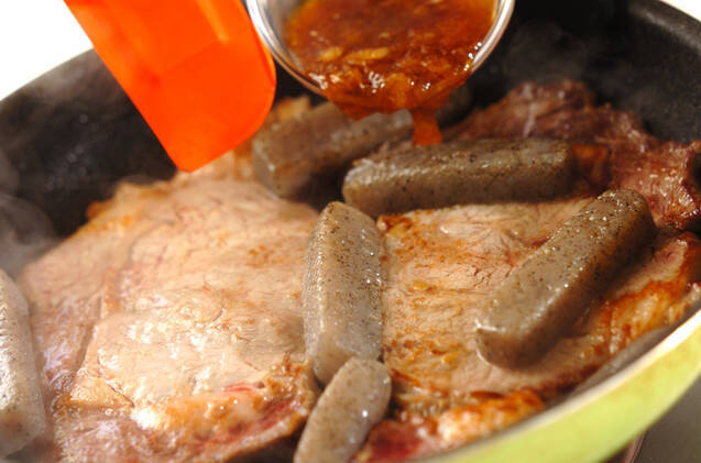 おろしのせ和風ステーキの作り方の手順8