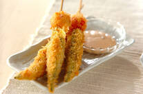 オクラとトマトのフライ