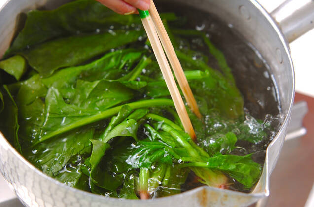 ほうれん草の白和えの作り方の手順1