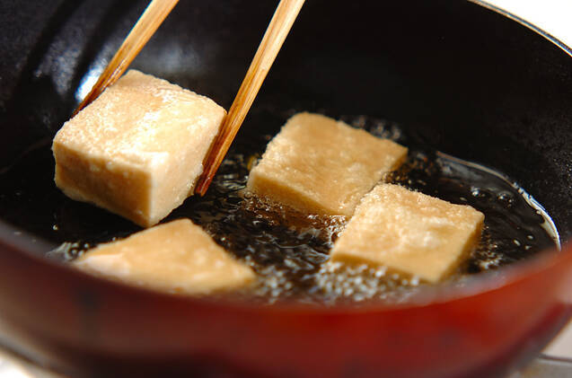 高野豆腐の揚げ煮の作り方の手順7