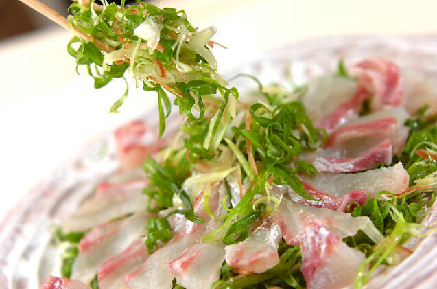 鯛のネギ和えの作り方の手順2