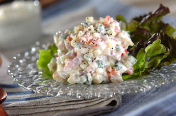 キュウリとセロリのライタ風サラダ