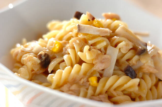 ツナのポタージュフジッリ