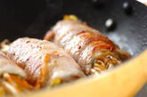 ゆでモヤシの豚肉ロールの作り方2