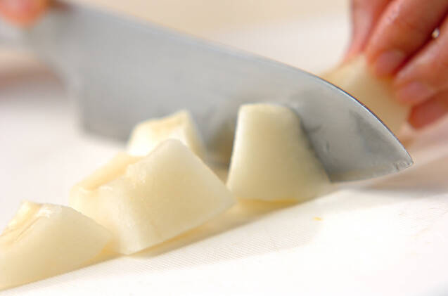 アイス・メロンソースの作り方の手順1