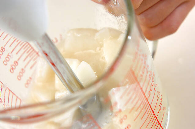 アイス・メロンソースの作り方の手順2