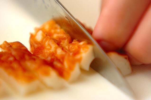 ちくわとシイタケのきんぴらの作り方の手順1