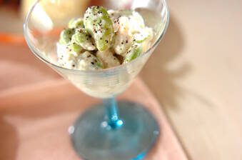 ソラ豆のゴマサラダ