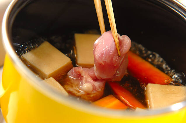 鶏肉と高野豆腐の煮物の作り方の手順7