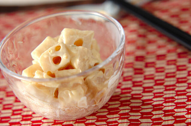 レンコンのユズマヨ和え