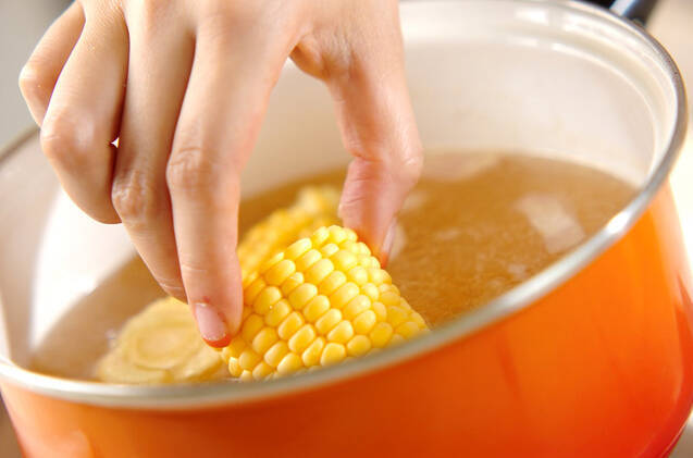 まるごとコーンのスープの作り方の手順4