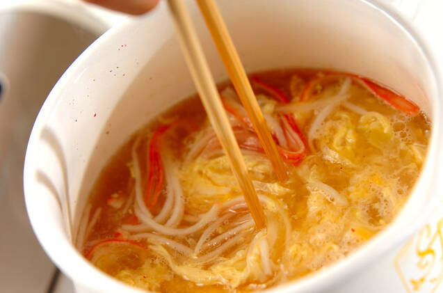 ふんわり卵のスープの作り方の手順5