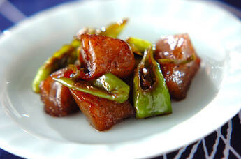 板コンのピリ辛炒め