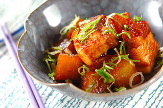 大根と豚肉のピリ辛煮