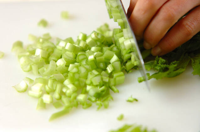 さっぱり菜飯の作り方の手順1