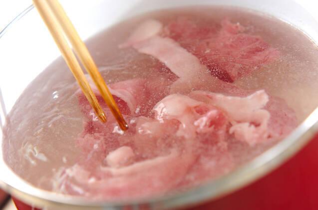 セロリのビーフロールの作り方の手順2