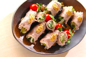 セロリのビーフロール