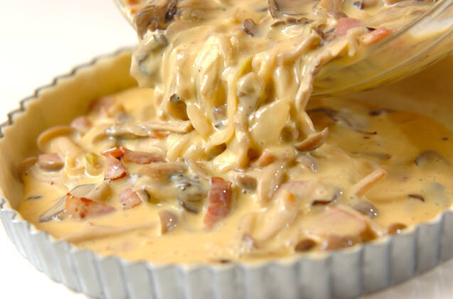 和風キノコキッシュの作り方の手順8