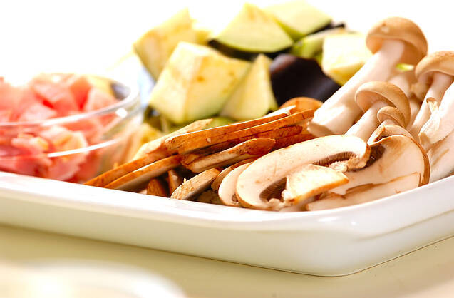 キノコとナスのキッシュの作り方の手順4