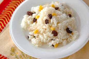 レーズンの混ぜご飯