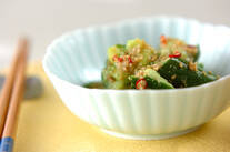 たたきキュウリのゴマ酢