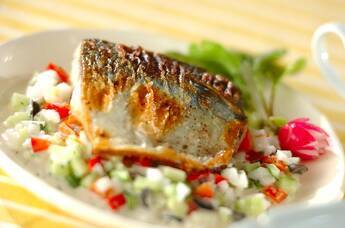 サバのソテー・ラビゴットソース